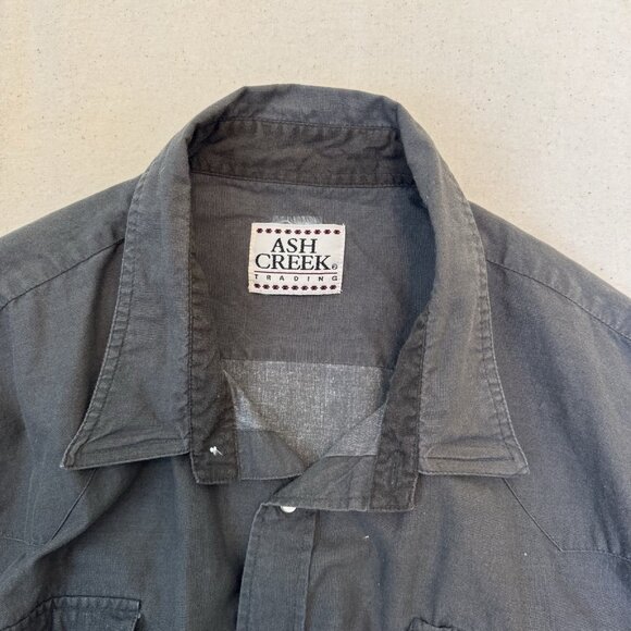 Vintage Ash Creek Shirt Mens Western Cowboy Pattern Pearl Snap Horse Rodeo XXXL - Picture 4 of 8